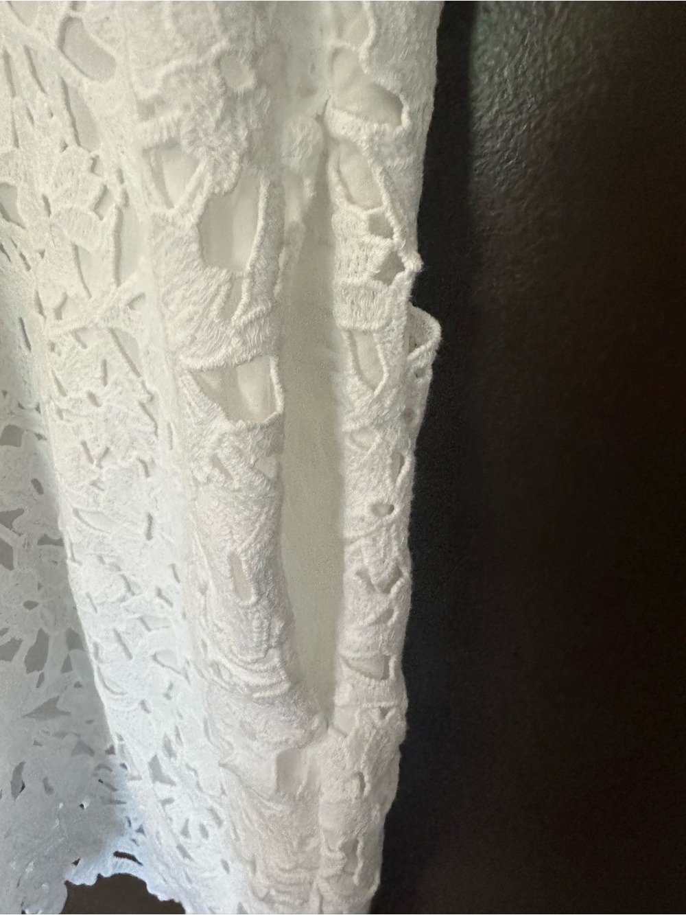 COS Broderie Anglaise White Lace Short Sleeve Shirt Dress Size 10 - Picture 10 of 10